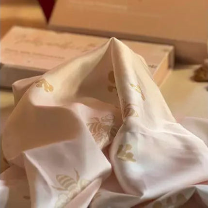 PURE SILK PILLOW CASE- Floral Pattern