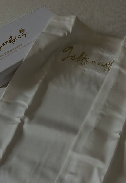Pure Silk Pillowcase- Pearl White